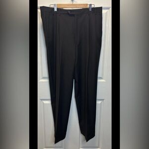 Pal Zileri Dress Pants Mens 36 Black Pleated Redda Wool Made in Italy